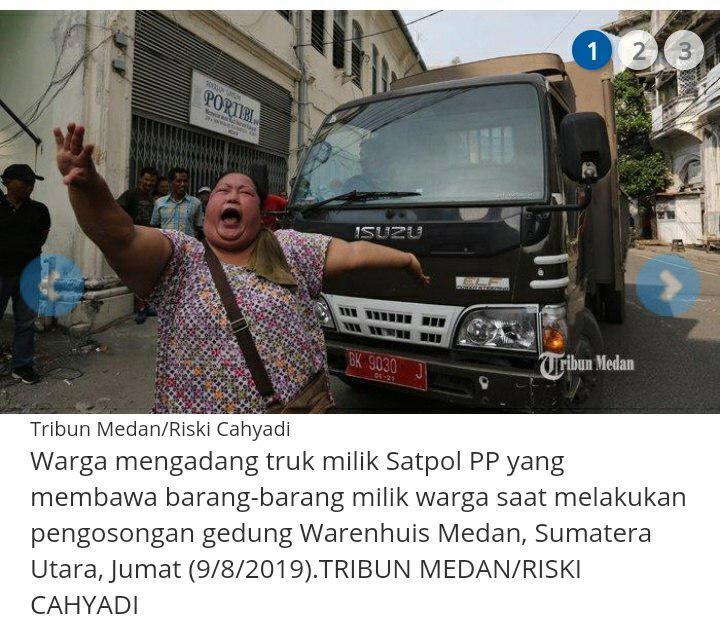Kuasai Sebagian Gedung Warenhuis, Serikat Pekerja Ini Menolak Ditertibkan Satpol PP