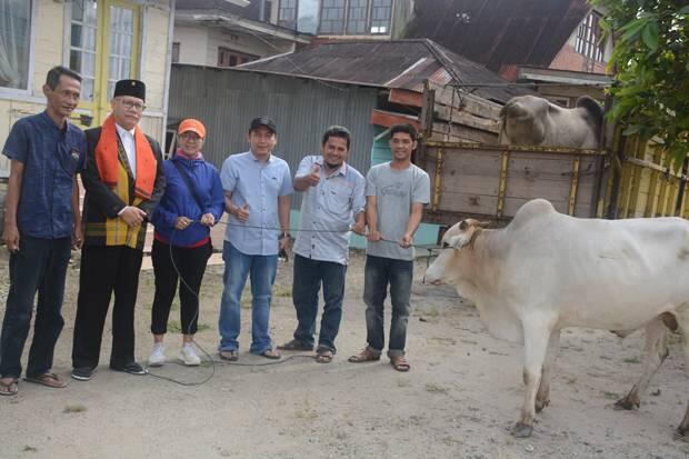 PLTA Batangtoru Serahkan 4 Ekor Hewan Kurban