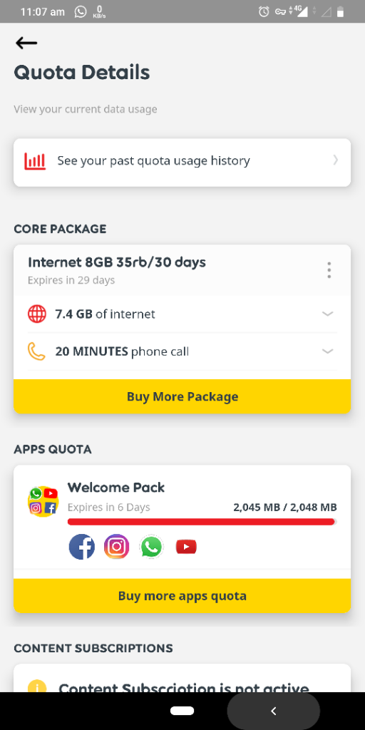 Application quota reached. Application quota reached