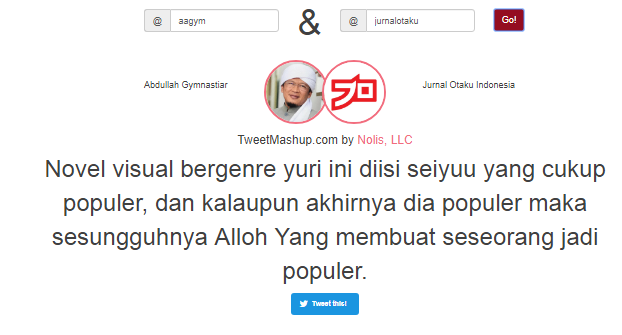 Screenshot Tweetmashup terlucu spesial hari raya qurban
