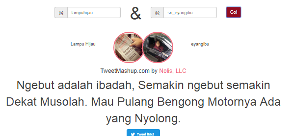 Screenshot Tweetmashup terlucu spesial hari raya qurban