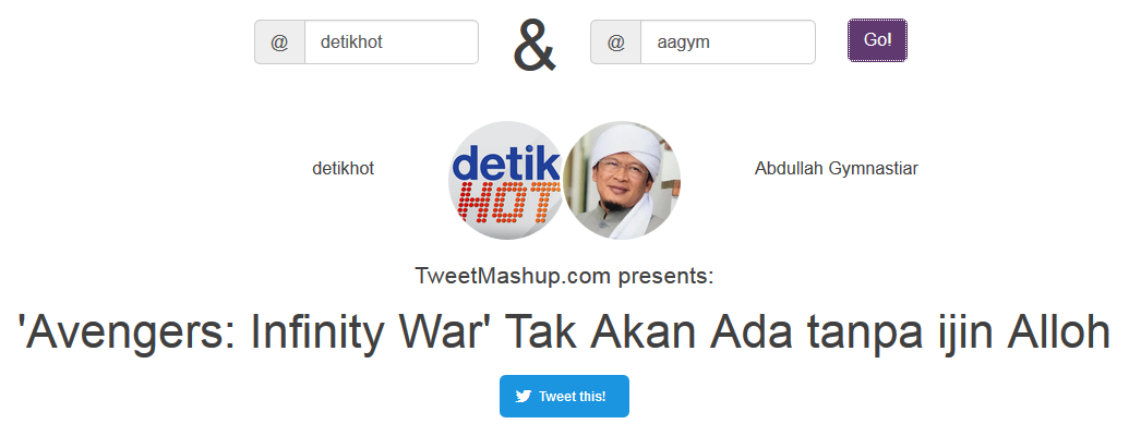 Screenshot Tweetmashup terlucu spesial hari raya qurban