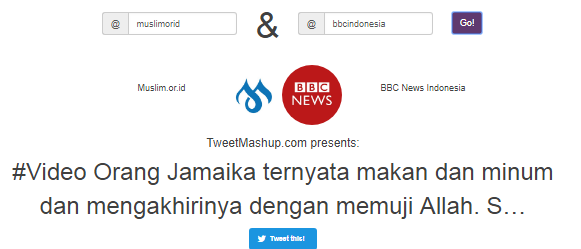 Screenshot Tweetmashup terlucu spesial hari raya qurban