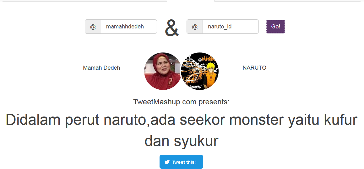 Screenshot Tweetmashup terlucu spesial hari raya qurban