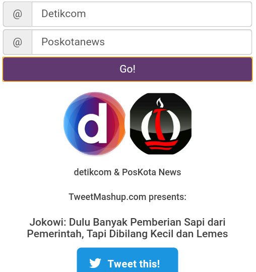 Screenshot Tweetmashup terlucu spesial hari raya qurban
