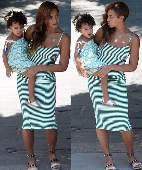10 Style Ibu-Anak ala Beyonce dan Blue Ivy, Modis dalam Berbagai Gaya