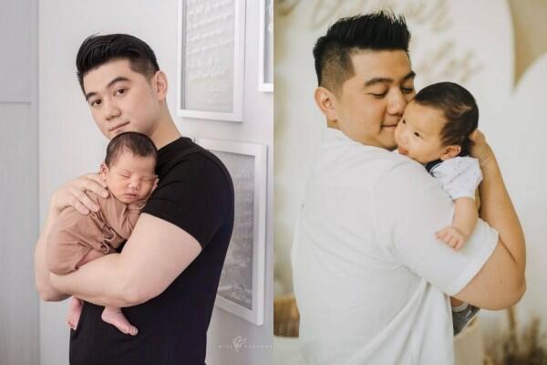 10 Potret Chef Arnold Saat Momong Anak Pertamanya, Kekar Tapi Unyu!