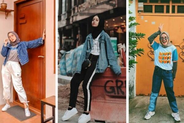 10 Ide Mix and Match Kaus untuk Hijab, Simpel Banget!