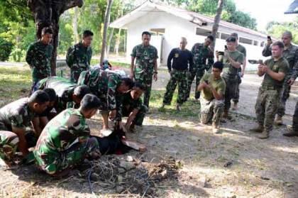 Marinir Indonesia Kenalkan Tradisi Idul Adha kepada Marinir Amerika