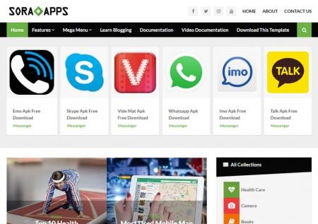Free BLOGGER Template SORA APP Download