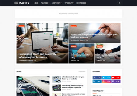 Magify FREE Blogger Template