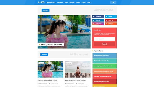 InSeo PRO Free BLOGGER TEMPLATE