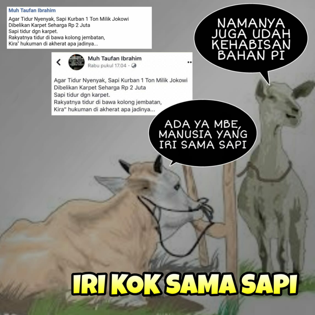 Kala Sapi Jokowi Dinyinyiri Warganet