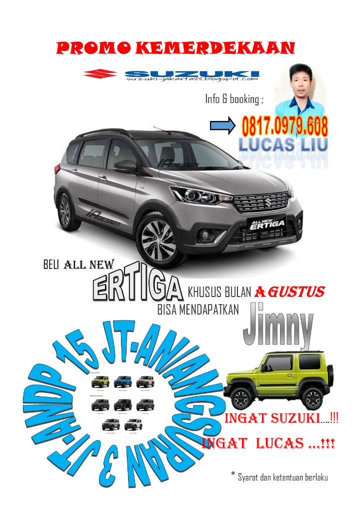 SPECIAL AGUSTUS MOBIL SUZUKI DISKON HINGGA PULUHAN JUTA