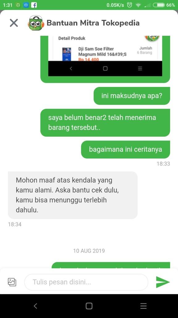 Mitra Tokop#### order barang blm dtg tapi dianggap transaksi berhasil