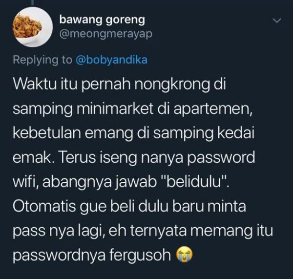 10 Cerita Netizen Soal Password Wi-Fi Paling Kocak, Apa Versi Kamu?