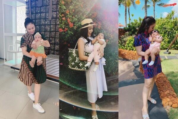 9 Style Ibu-Anak ala Momo Geisha dan Baby Briel, Kompak & Modis!