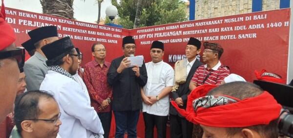 Usai Kongres V, Kader PDIP Rayakan Idul Adha di Pulau Dewata