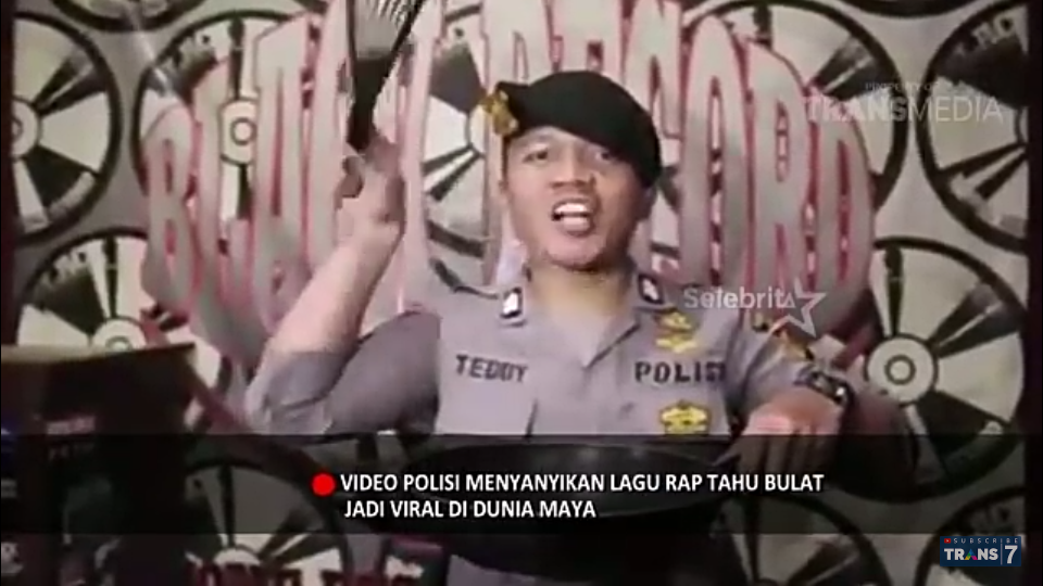 Viral Video Bripda Teddy Nyanyi dan Nge-Rap Lagu Tahu Bulat, Bikin Ngakak Gan!