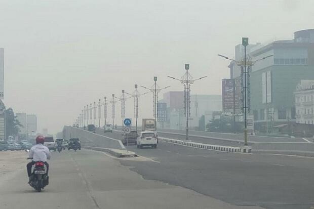 Habis Hujan, Kabut Asap di Pekanbaru Makin Pekat