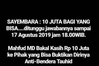 Mahfud MD Bikin Sayembara, Hadiahnya Rp10 Juta