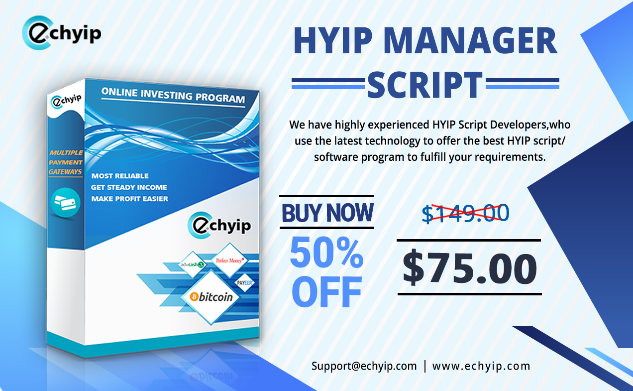 HYIP Script - Beli Script HYIP Manager - Terbaik & Aman