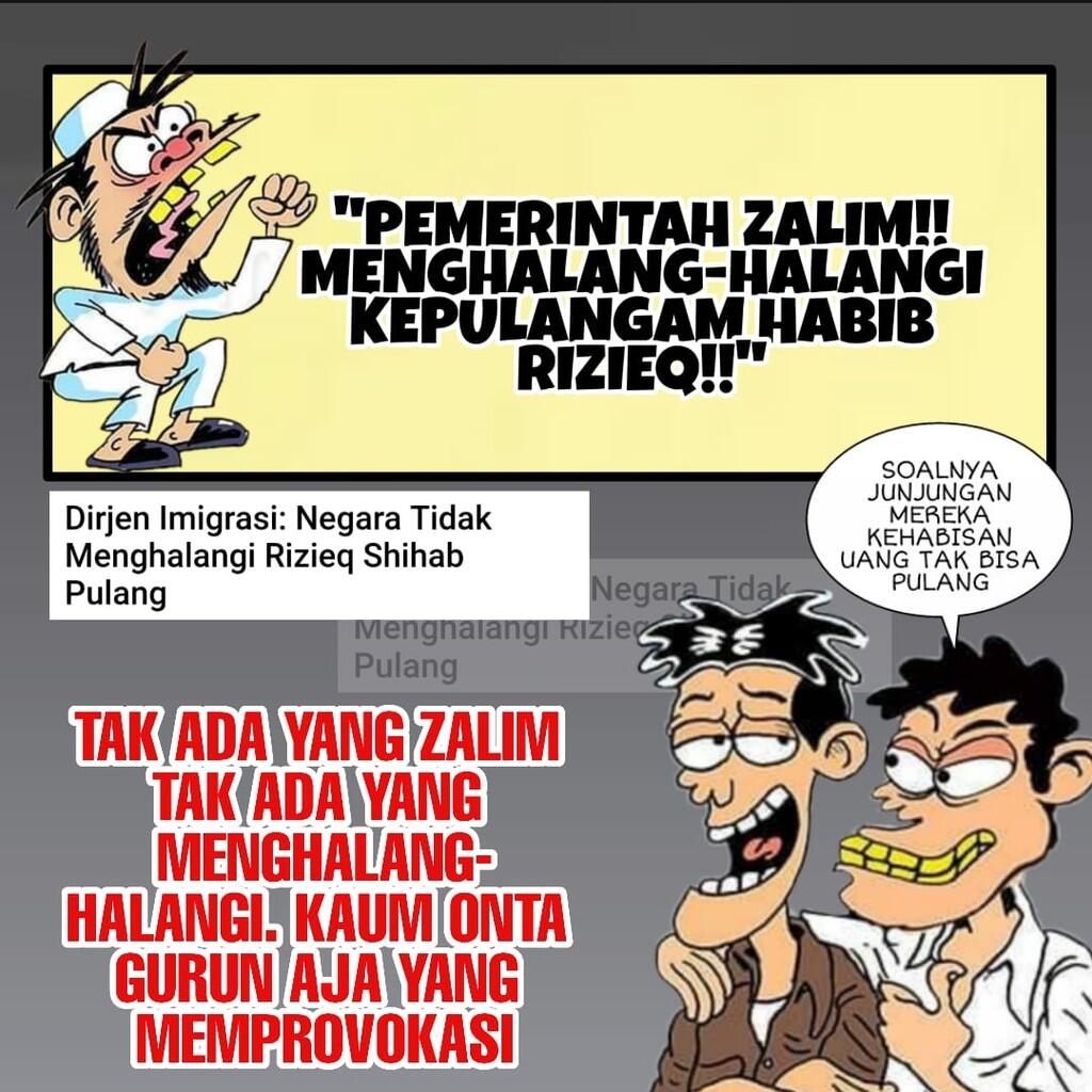 Rizieq Tak Pernah Dilarang Pulang, Dimana Dzalimnya Pemerintah?