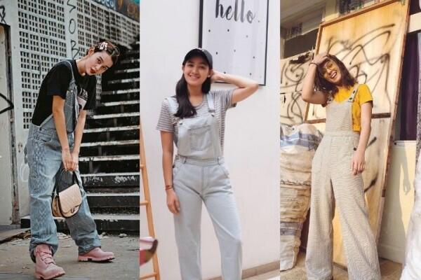10 Mix & Match Overall ala Selebriti, Fashion Jadul yang Jadi Trend!