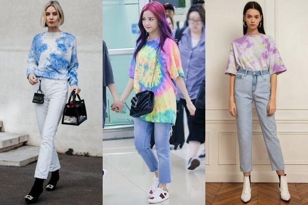 9 Ide Mix & Match Tampil Trendi dengan Motif Tie Dye