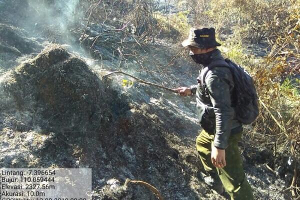Gunung Sumbing Terbakar, Titik Api Berpotensi Meluas