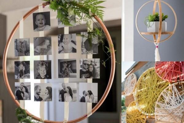 10 DIY Hiasan Dinding dari Embroidery Hoop, Anak Kos Wajib Coba!