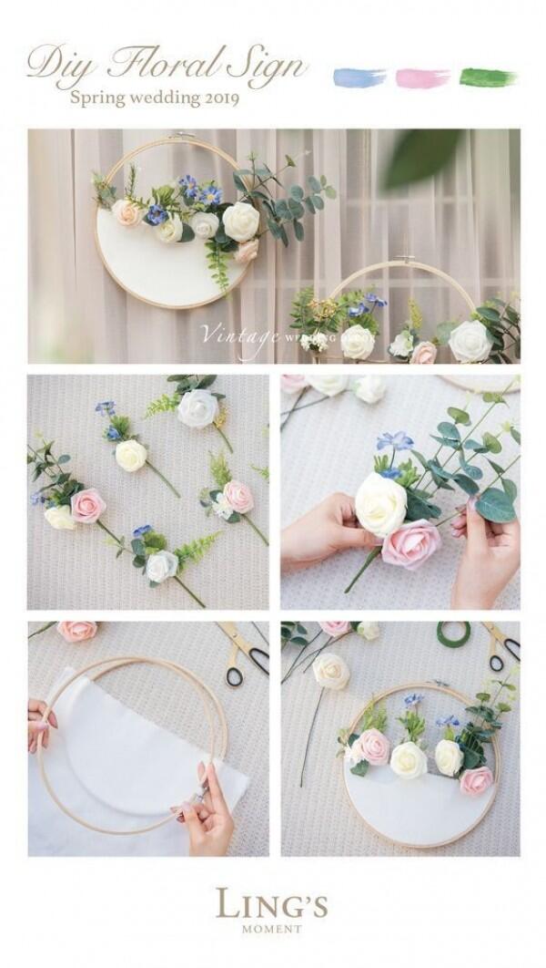 10 DIY Hiasan Dinding dari Embroidery Hoop, Anak Kos Wajib Coba!