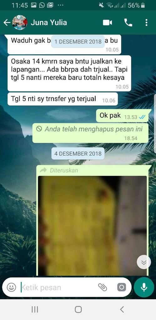 juna lia jl ashofa 1 payung sekaki tidak mau membayar hutang 082390009621