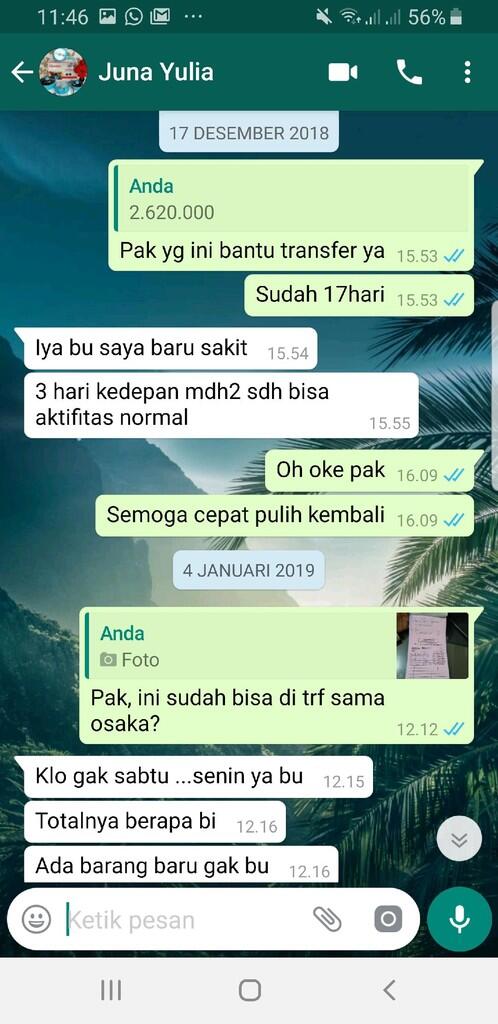 juna lia jl ashofa 1 payung sekaki tidak mau membayar hutang 082390009621