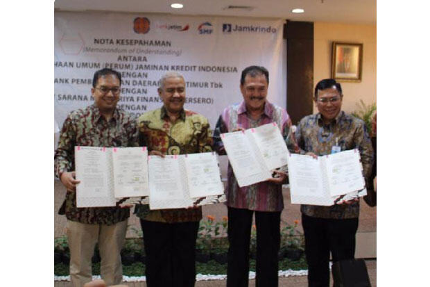 Jamkrindo Gandeng Bank Jatim, SMF, dan REI