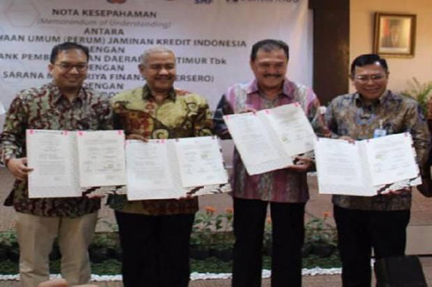 Perum Jamkrindo Sinergi Bisnis dengan Bank Jatim, SMF, dan REI