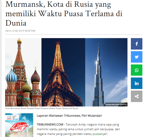 Bagaimana bisa orang-orang Rusia menjalankan puasa?