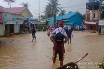 Banjir Rendam Dusun Mamolo di Kabupaten Nunukan Kaltara