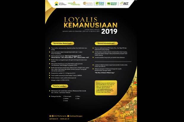 2 Hari Lagi, Lomba Loyalis Kemanusiaan ACT 2019 Akan Berakhir