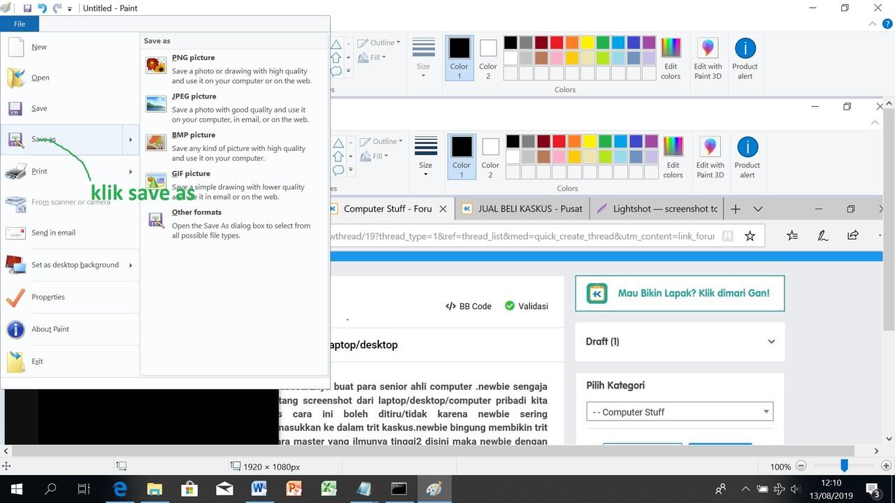 Cara Sederhana Membikin ScreenShot dari laptop/desktop