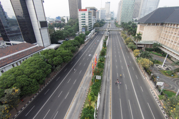 15 Potret Sunyi Jakarta Saat Mudik Lebaran, Tenang dan Bebas Polusi