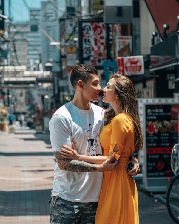 10 Potret Liburan Andrea Dian & Ganindra Bimo ke Jepang, Couple Goals!