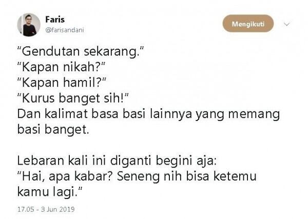 10 Pertanyaan yang Sering Muncul Saat Lebaran, Sudah Siap Menjawabnya?
