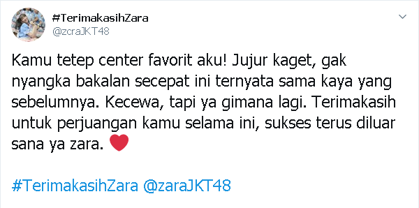 Zara Lulus dari JKT48, Ini 10 Jeritan Hati Para Netizen yang Sedih!