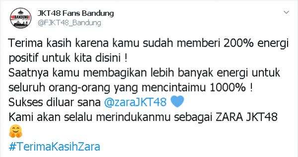 Zara Lulus dari JKT48, Ini 10 Jeritan Hati Para Netizen yang Sedih!