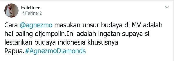 Agnez Mo Siapkan Budaya Papua di MV Diamonds, Begini 10 Reaksi Netizen
