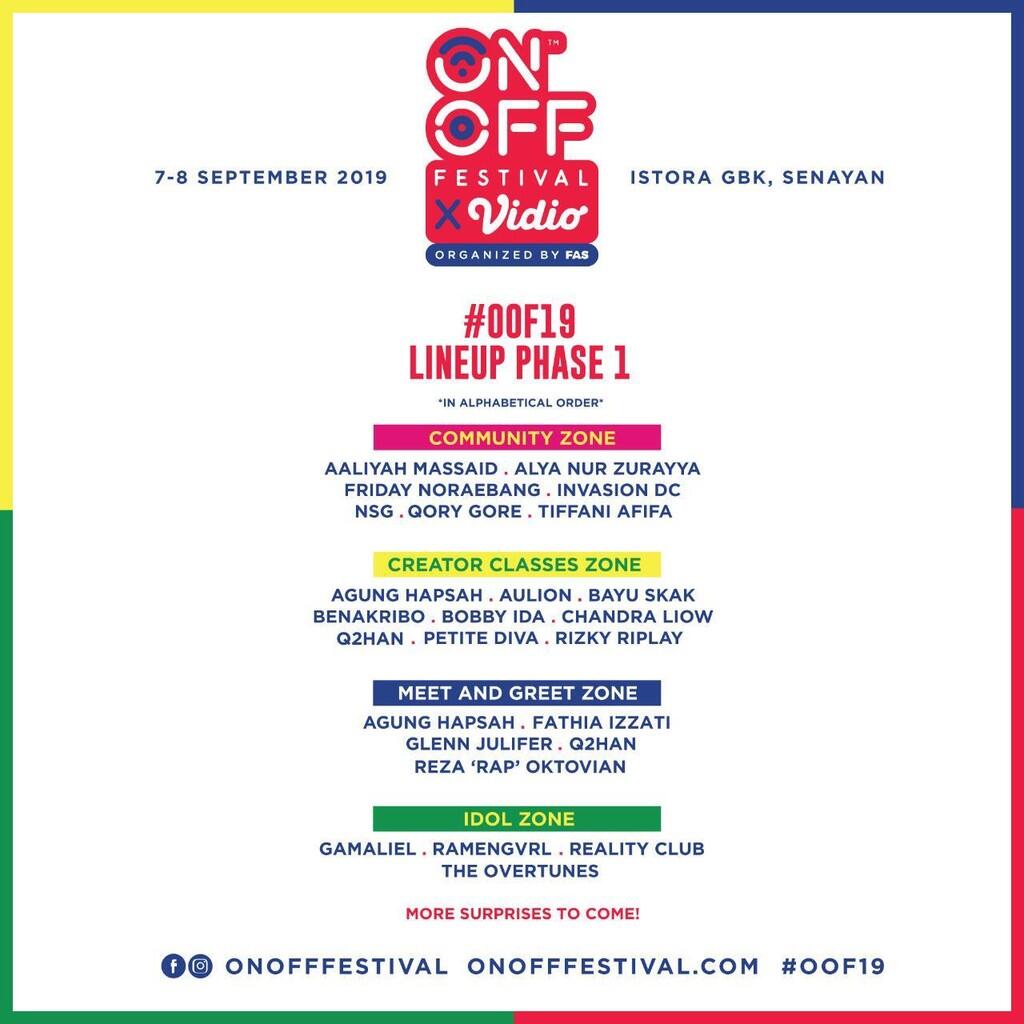 ON OFF Festival 2019 Bertaburan Kreator Lokal dan Internasional, Yuk Ramaikan!