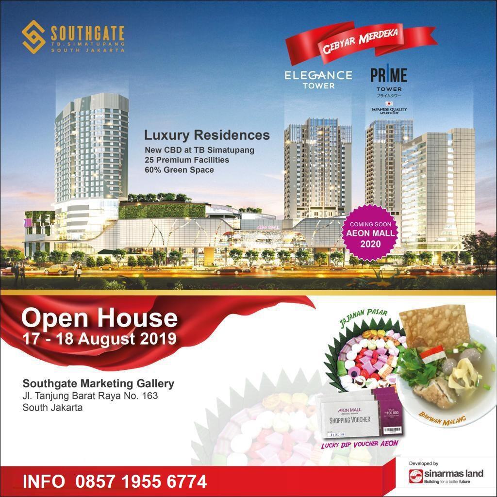 Undangan Open House Apartemen SouthGate Tanjung Barat Jakarta Selatan