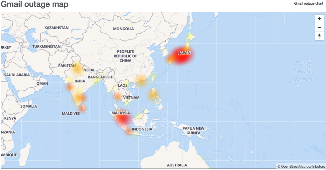 Layanan Gmail Down