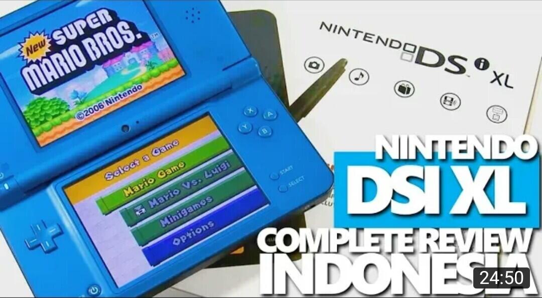 Nintendo DSi XL Video Game Handheld Complete Review Indonesia